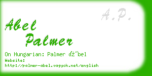 abel palmer business card